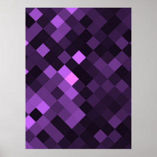 Create Your Own Custom Pixel Background - Purple Poster