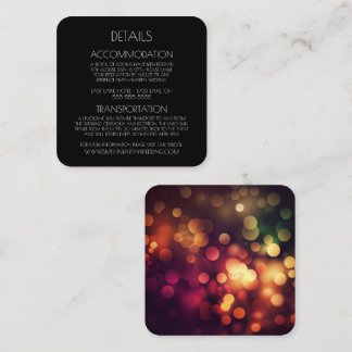 Create Your Own Custom Pretty Autumn Bokeh Enclosure Card