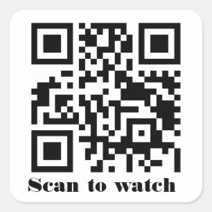 Create Your Own Custom QR Code Website Address URL Square Sticker