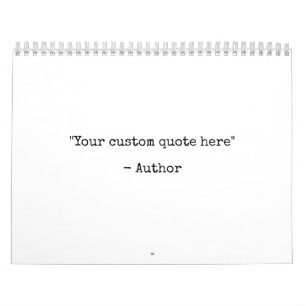 Create Your Own Custom Quote Calendar