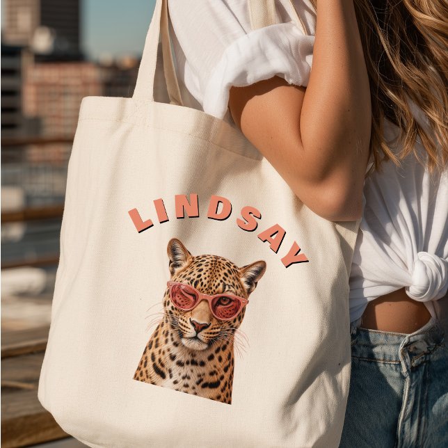 Create Your Own Custom Quote Leopard  Tote Bag (Create Your Own Custom Quote Leopard Tote Bag)