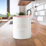 Create Your Own Custom Quote Mug<br><div class="desc">Create your own custom quote coffee mug. Features minimalist customizable typewriter typography.</div>
