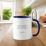 Create Your Own Custom Quote Mug<br><div class="desc">Create your own custom quote coffee mug. Features minimalist customizable typewriter typography.</div>