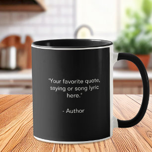Create Your Own Custom Quote Mug