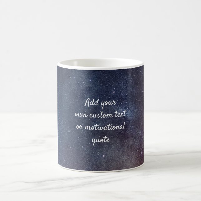 Create Your Own Custom Quote Mug - Night Sky (Center)