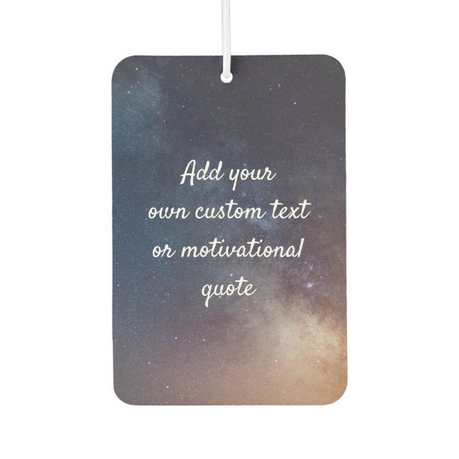 Create Your Own Custom Quote - Night Sky Car Air F Air Freshener (Front)