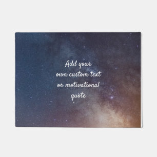 Create Your Own Custom Quote - Night Sky Doormat