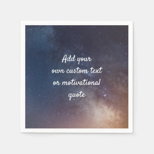 Create Your Own Custom Quote - Night Sky Napkin