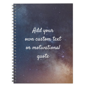Create Your Own Custom Quote - Night Sky Notebook