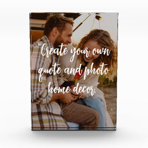 Create Your Own Custom Quote on Picture Photo Block