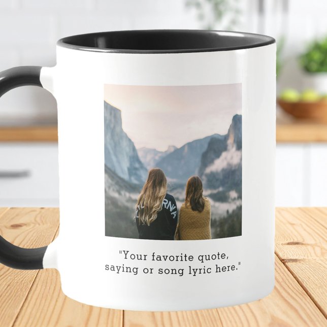 Create Your Own Custom Quote Photo Mug (Creator Uploaded)
