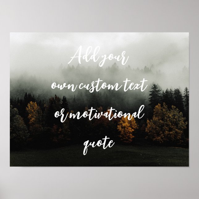 Create Your Own Custom Quote Poster (Front)