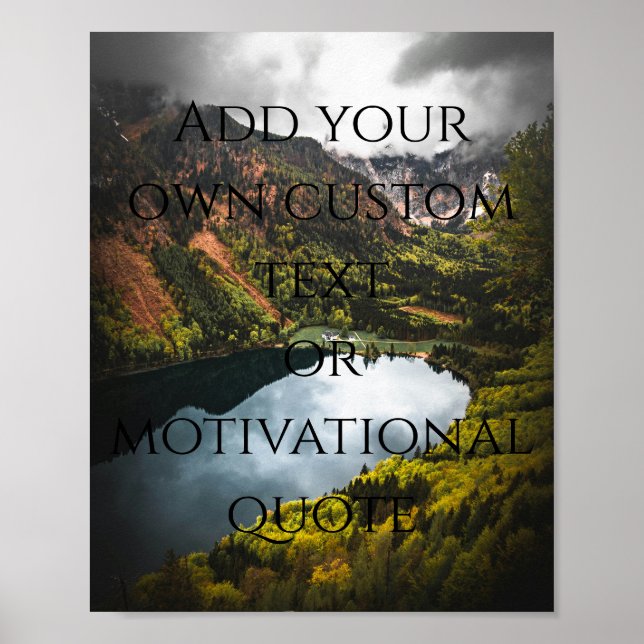 Create Your Own Custom Quote Poster (Front)