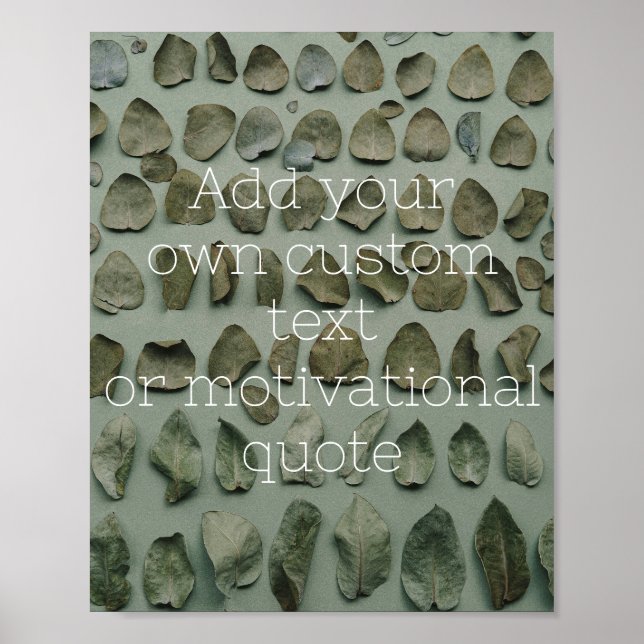 Create Your Own Custom Quote Poster (Front)