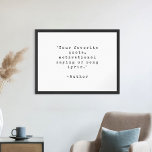 Create Your Own Custom Quote Poster<br><div class="desc">Create your own custom quote poster wall art. Features minimalist distressed typewriter typography that you can personalize with favourite motivational saying,  song lyric or custom text</div>