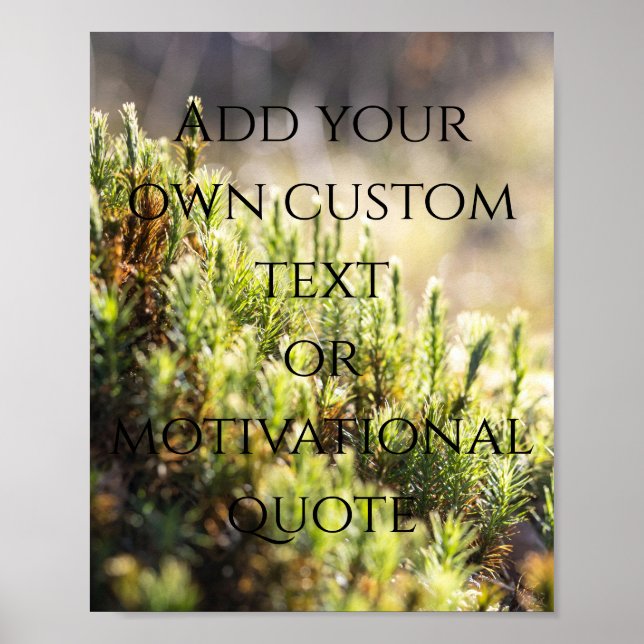 Create Your Own Custom Quote Poster (Front)