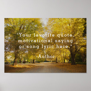 Create Your Own Custom Quote Poster