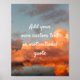 Create Your Own Custom Quote Poster - Clouds