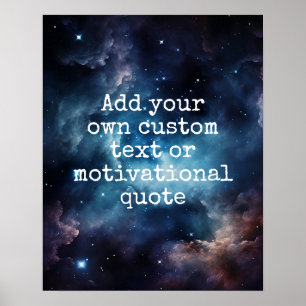 Create Your Own Custom Quote Poster - Galaxy Stars