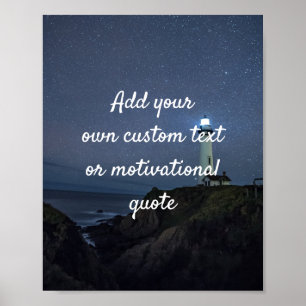 Create Your Own Custom Quote Poster - Lighthouse
