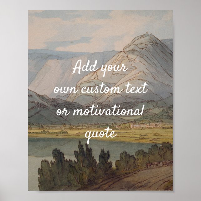 Create Your Own Custom Quote Poster -  Mountains (Front)