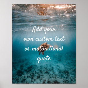 Create Your Own Custom Quote Poster - Turtle