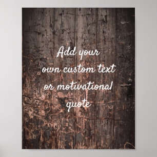 Create Your Own Custom Quote Poster Wooden Boards