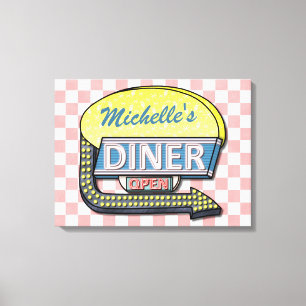 Create Your Own Custom Retro 50's Diner Sign