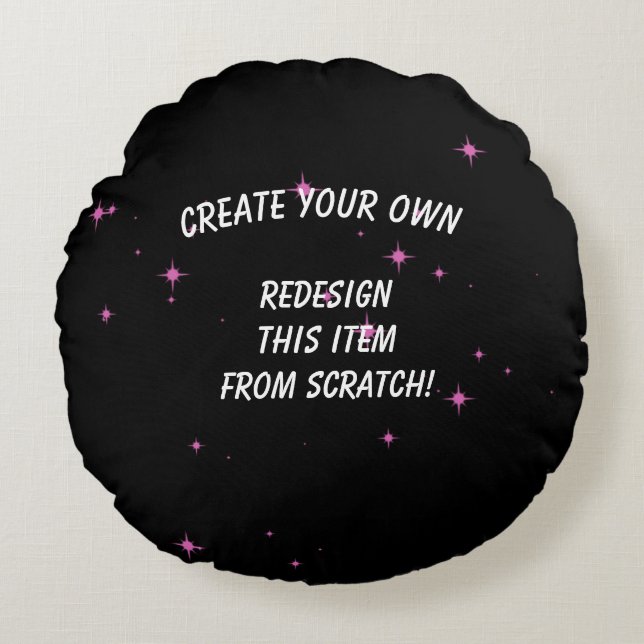 Create Your Own Custom Round Pillow (Front)
