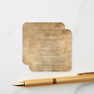 Create Your Own Custom Sepia Old Fashioned Paper Enclosure Card