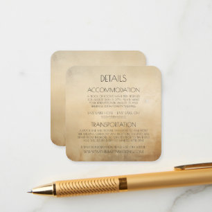 Create Your Own Custom Sepia Vintage Aged Paper Enclosure Card