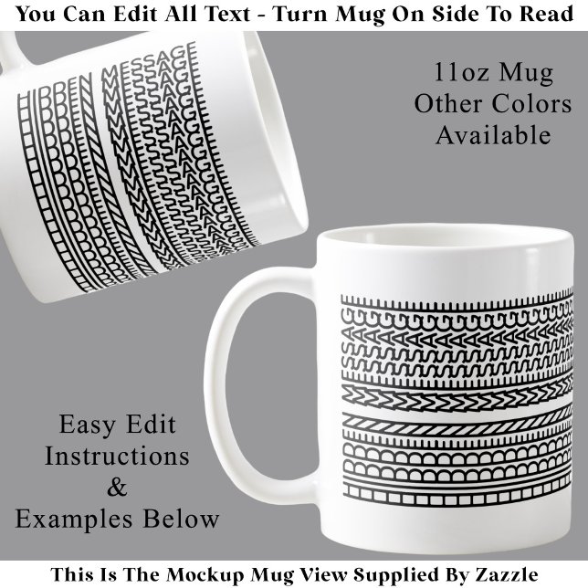Create Your Own Custom Short Hidden Message 099B Coffee Mug (Creator Uploaded)