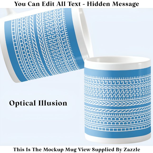 Create Your Own Custom Short Hidden Message 099WB Coffee Mug (Creator Uploaded)
