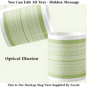 Create Your Own Custom Short Hidden Message 099WG Coffee Mug