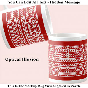 Create Your Own Custom Short Hidden Message 099WR Coffee Mug