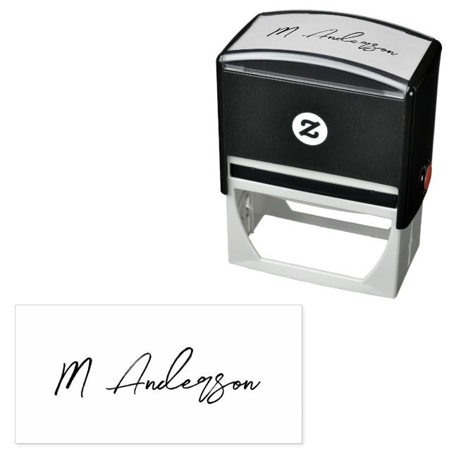 Create Your Own Custom Signature Personalized   Se Self-inking Stamp (In Situ)