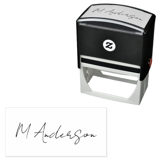 Create Your Own Custom Signature Personalized   Self-inking Stamp (In Situ)