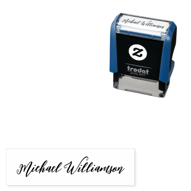 Create Your Own Custom Signature Personalized Self Self-inking Stamp (In Situ)