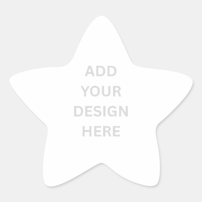 Create Your Own Custom Star Stickers (Front)