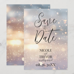 Create Your Own Custom Sunlit Sparkles Save The Date
