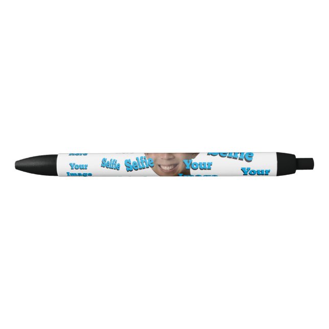 🤍 Create Your Own Custom Template Black Ink Pen (Front)