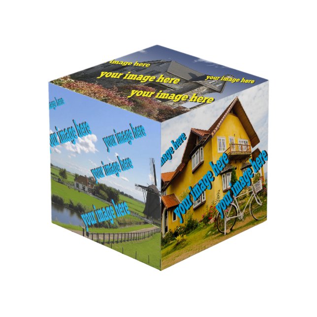 🤍 Create Your Own Custom Template Cube (Front Angled)