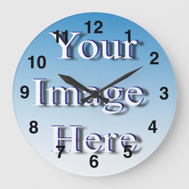 🤍 Create Your Own Custom Template Large Clock (Front)