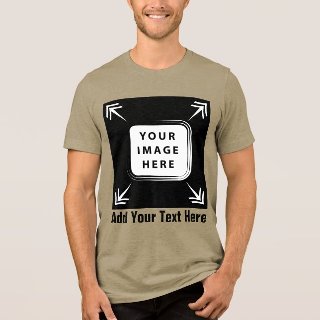 Create Your Own Custom Template Personalized Gifts Tri-Blend Shirt (Front)