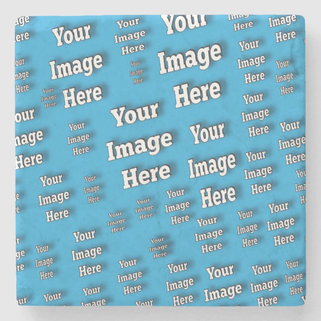 🤍 Create Your Own Custom Template Stone Coaster (Front)