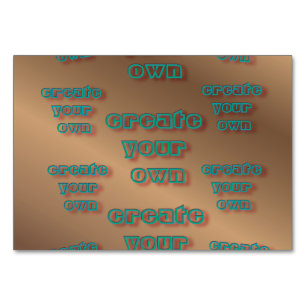 🤍 Create Your Own Custom Template Table Number