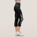 Create Your Own Custom Text Capri Leggings<br><div class="desc">Create Your Own Custom Text Capri Leggings.</div>
