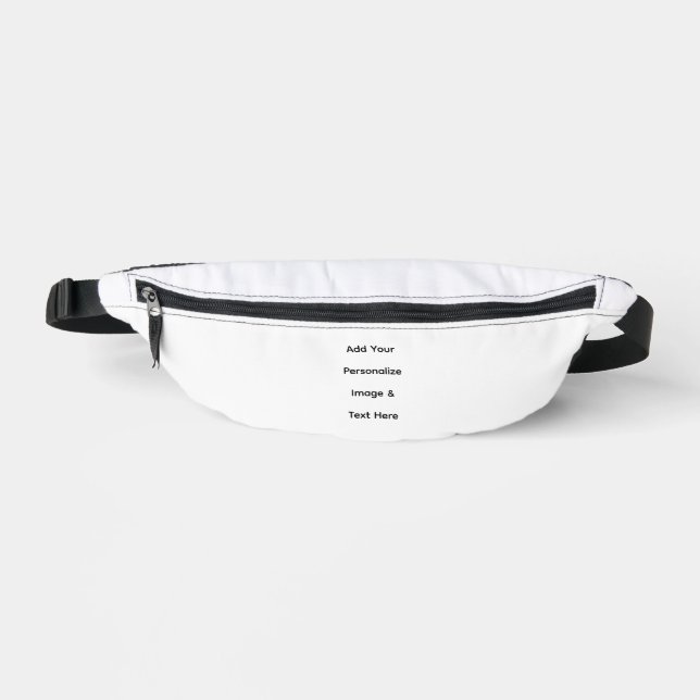 create your own custom text personalize fanny pack (Front)
