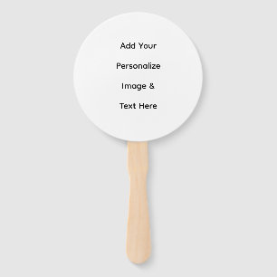 create your own custom text personalize hand fan