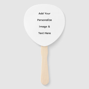 create your own custom text personalize hand fan